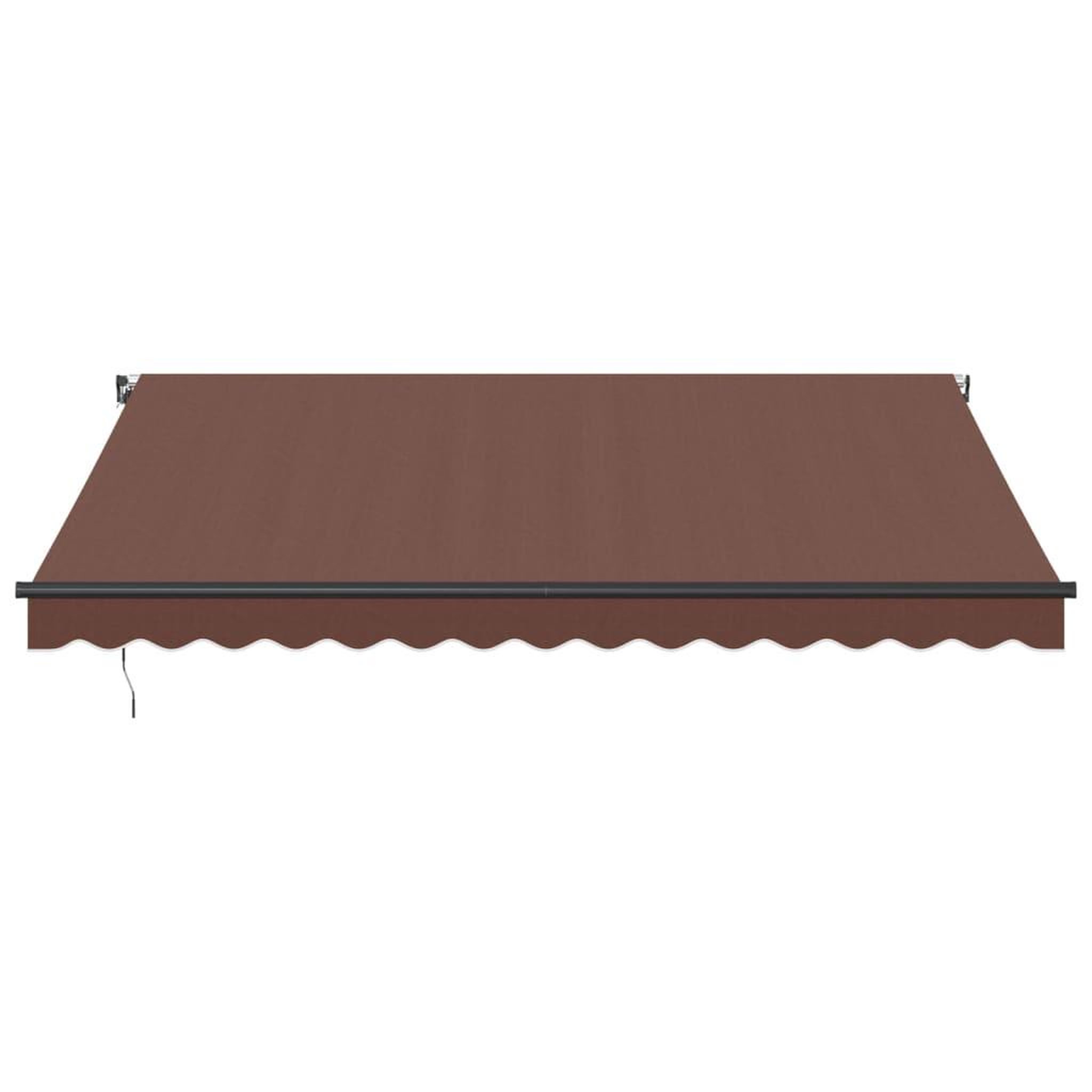 Voir la diapositive 3 : VIDAXL Auvent manuel retractable marron 400x300 cm