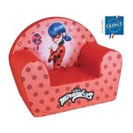 Fun House FUN HOUSE Miraculous Fauteuil club Lady Bug - l.52 x P.33 x H.42 cm - Pour enfant origine France garantie