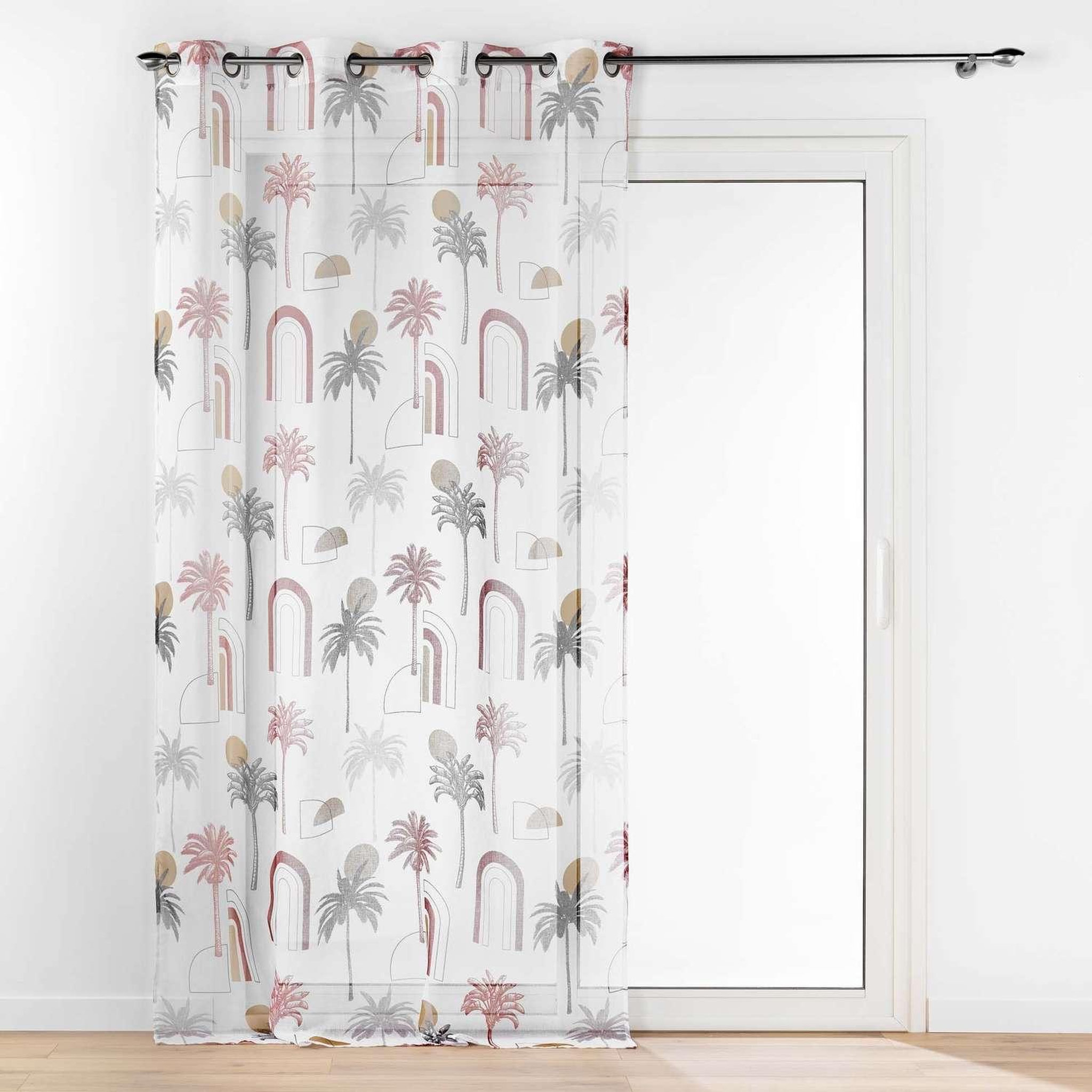 Voir la diapositive 3 : Douceur d'Intérieur Voilage à œillets alachua - voile sablé imprimé - 140 x 240 cm