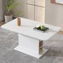 Voir la diapositive 3 : MERAX Table à Manger 110(130) X 70 X 75cm Extensible Avec Rangement
