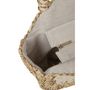 Voir la diapositive 3 : Paris Prix Sac de Plage Rond  Bali Bliss  40cm Naturel & Blanc