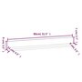 Voir la diapositive 6 : VIDAXL Etageres murales 2 pcs Gris 80x11x9 cm Bois de pin massif