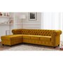 Voir la diapositive 1 : LISA DESIGN William - canapé chesterfield d'angle gauche - 4 places - en velours