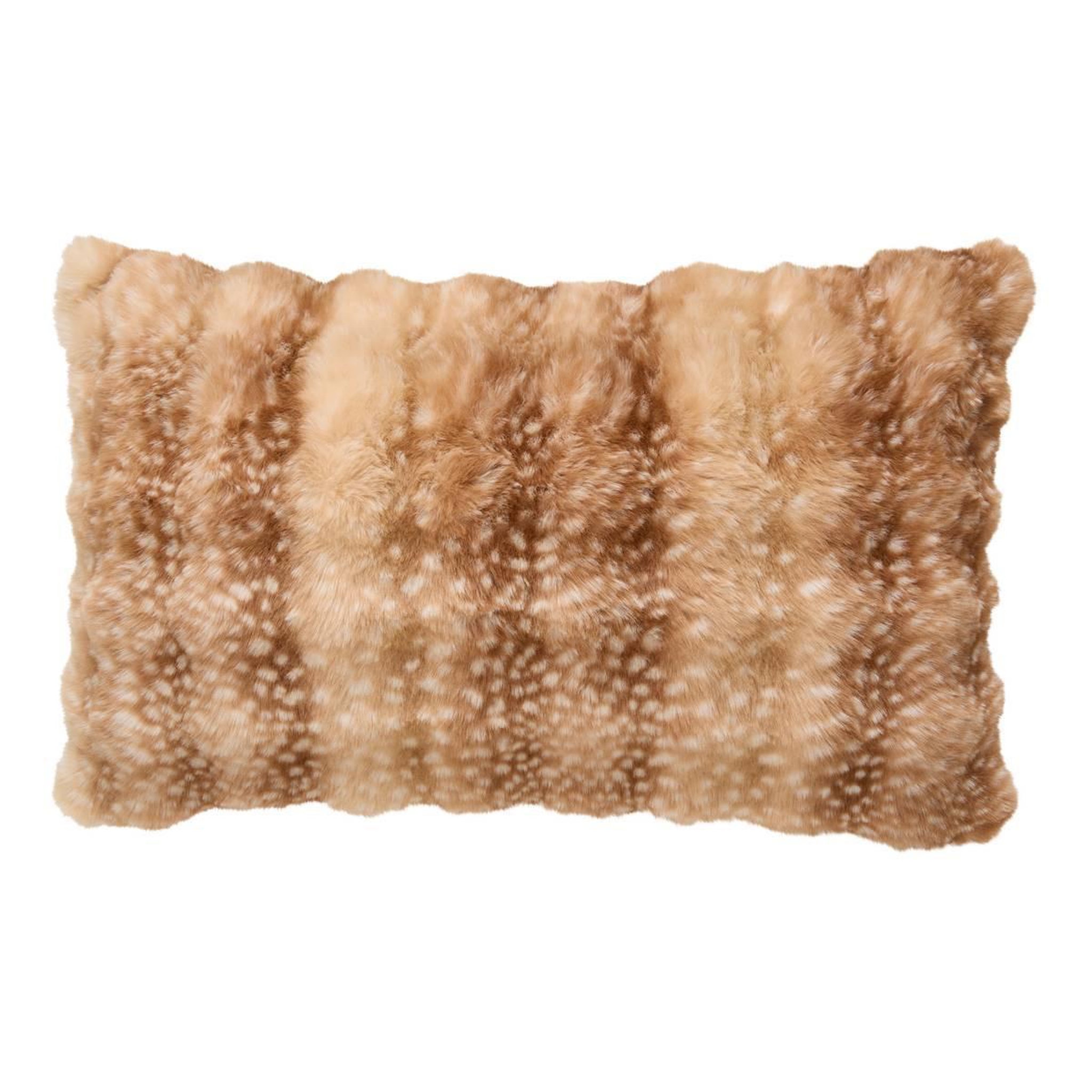 ATMOSPHERA Coussin Imitation Fourrure 3D  Zephy  50x80cm Caramel