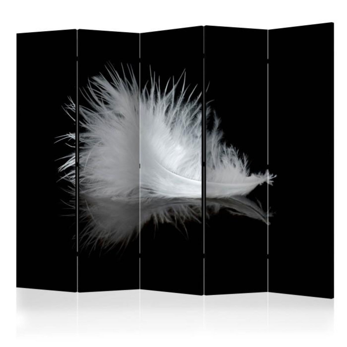 Paris Prix Paravent 5 Volets  White Feather II  172x225cm