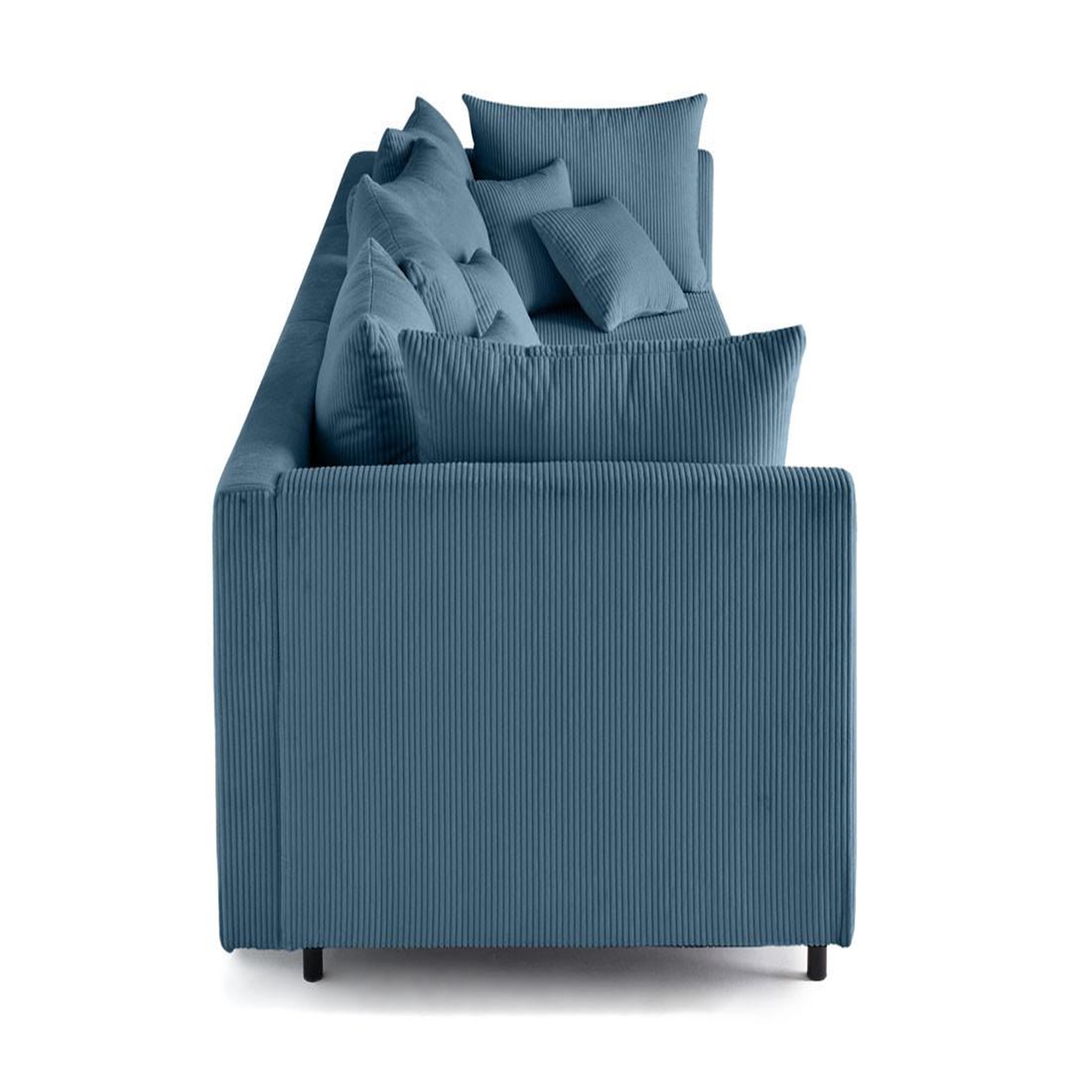 Voir la diapositive 3 : LISA DESIGN Edinburg - canapé modulable 3 places - velours côtelé