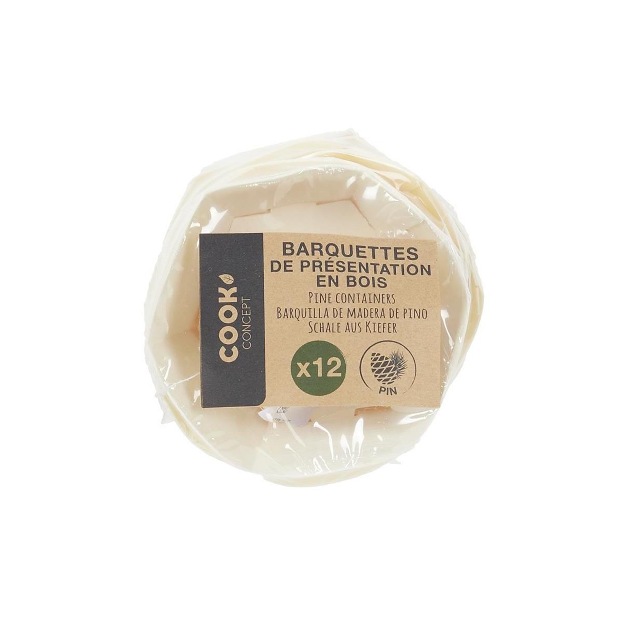 Voir la diapositive 3 : The Home Deco Factory Lot de 12 baquettes en bois  snacking  9cm naturel