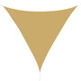 Voir la diapositive 1 : OUTSUNNY Voile d'ombrage triangulaire grande taille 3 x 3 x 3 m polyester haute densité résistant aux UV coloris sable
