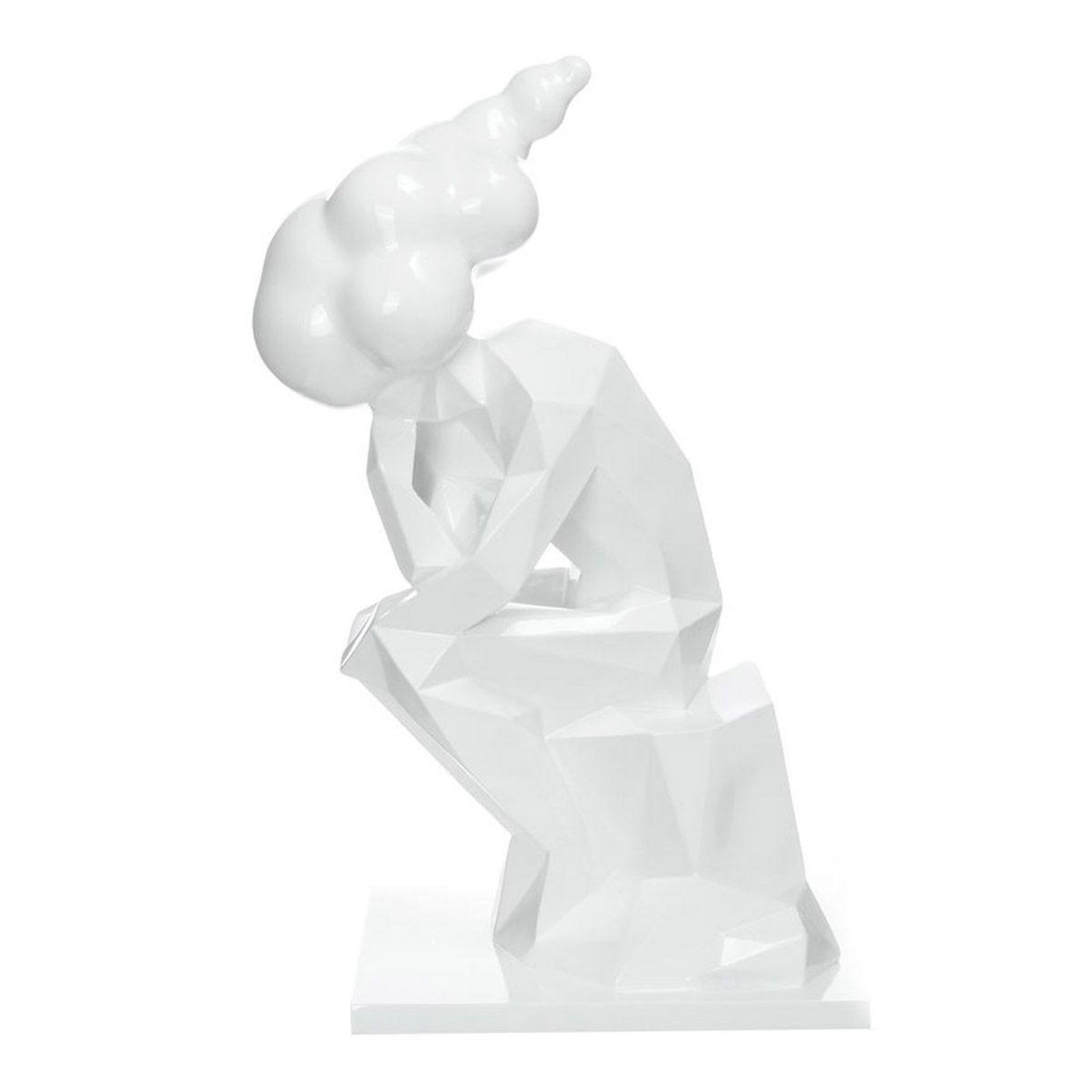 Paris Prix Statue design  sculpture kenya  47cm blanc
