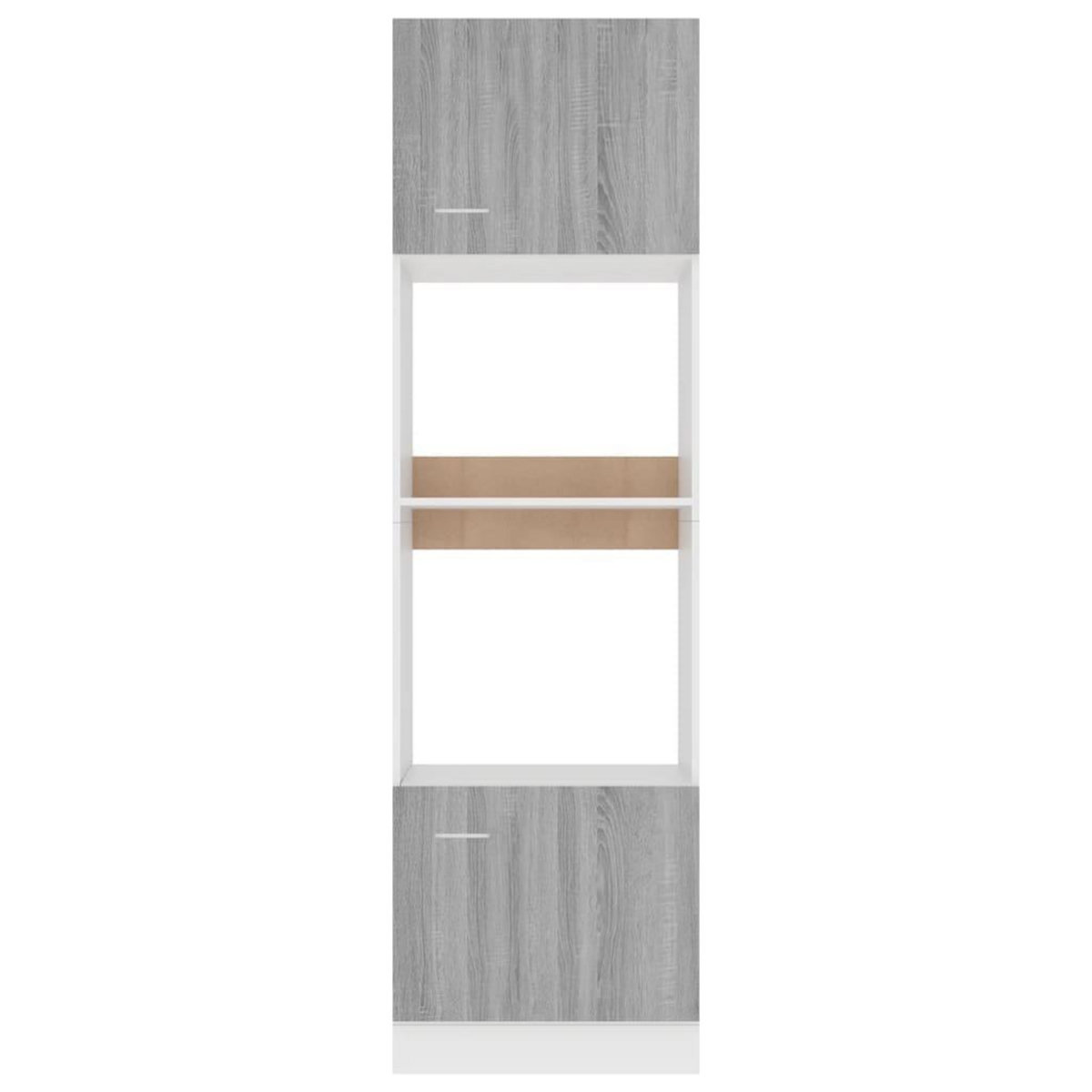 VIDAXL Armoire a micro-ondes Sonoma gris 60x57x207 cm
