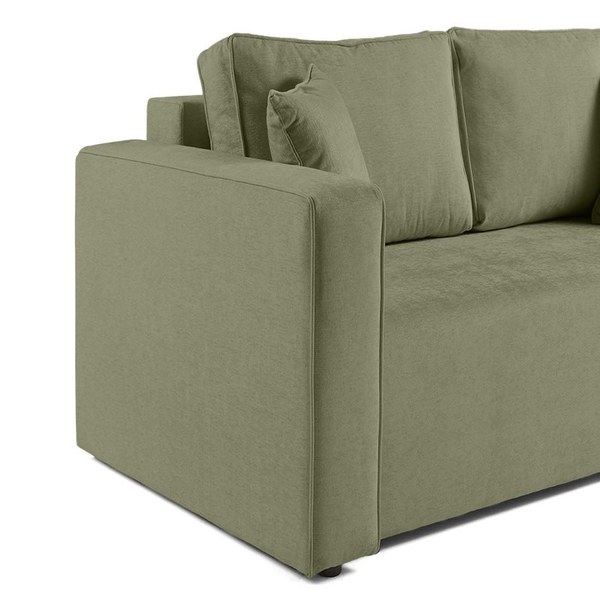 Voir la diapositive 6 : BEST MOBILIER Topaze - canapé droit 2 places - en tissu