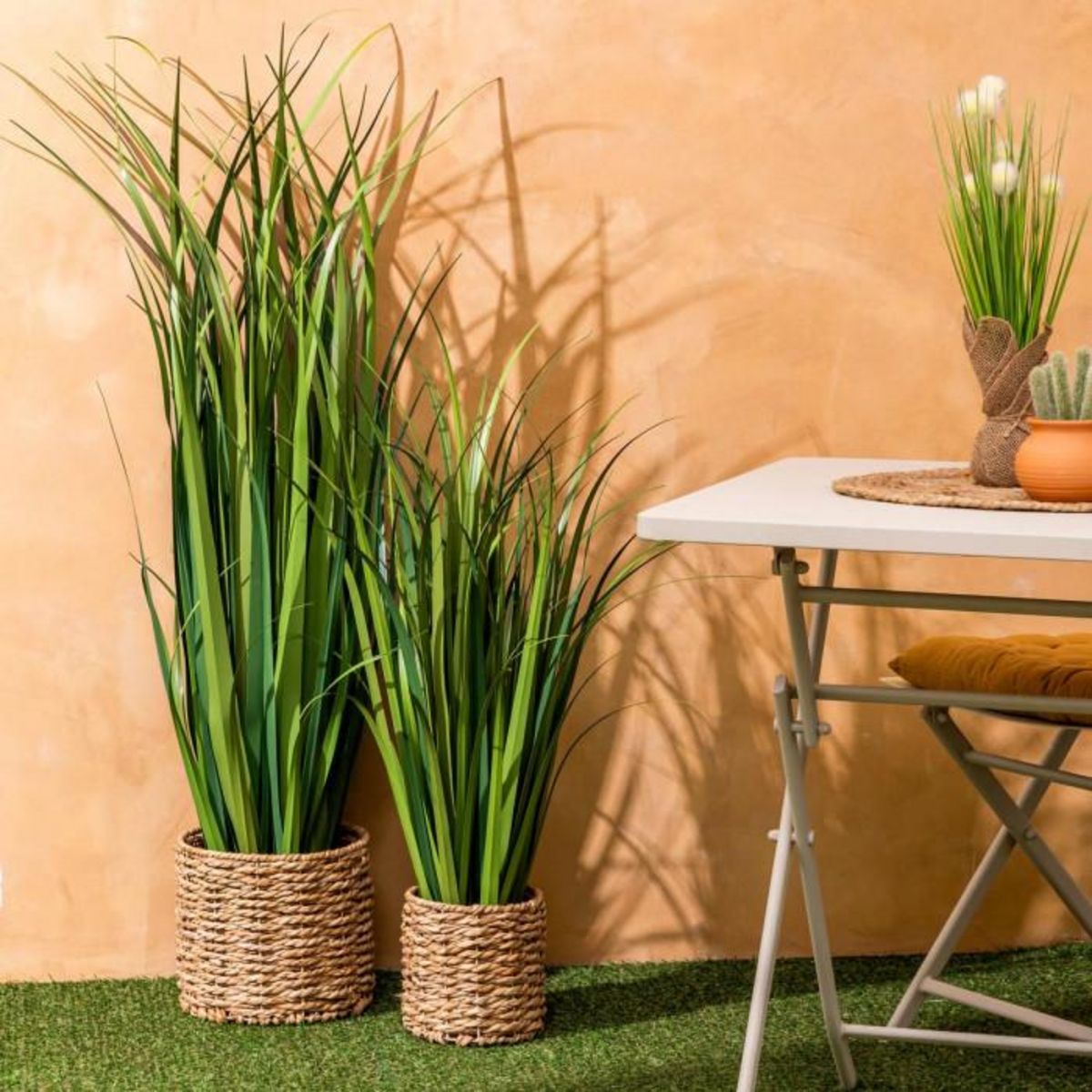 ATMOSPHERA Plante Artificielle Bunch de Lin  Zya  122cm Vert