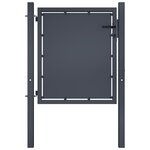 VIDAXL Portail de jardin Acier 100 x 75 cm Anthracite
