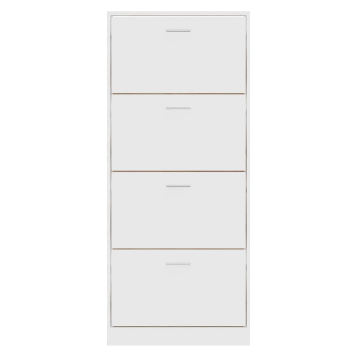 VIDAXL Armoire a chaussures Blanc 63x24x147 cm Bois d'ingenierie