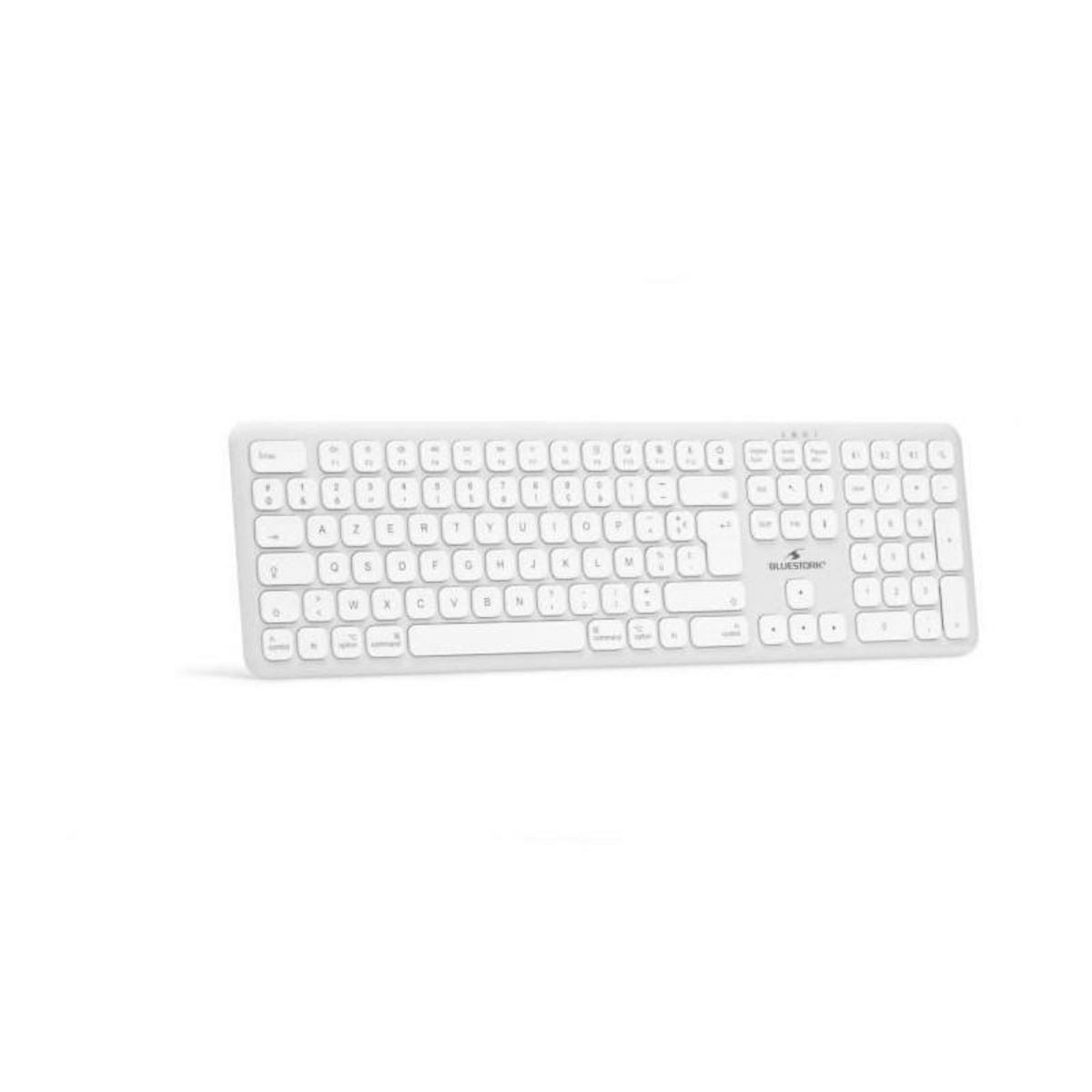 BLUESTORK Clavier sans fil Bluetooth - BLUESTORK - MAC - Full size - Compatible Mac - Blanc