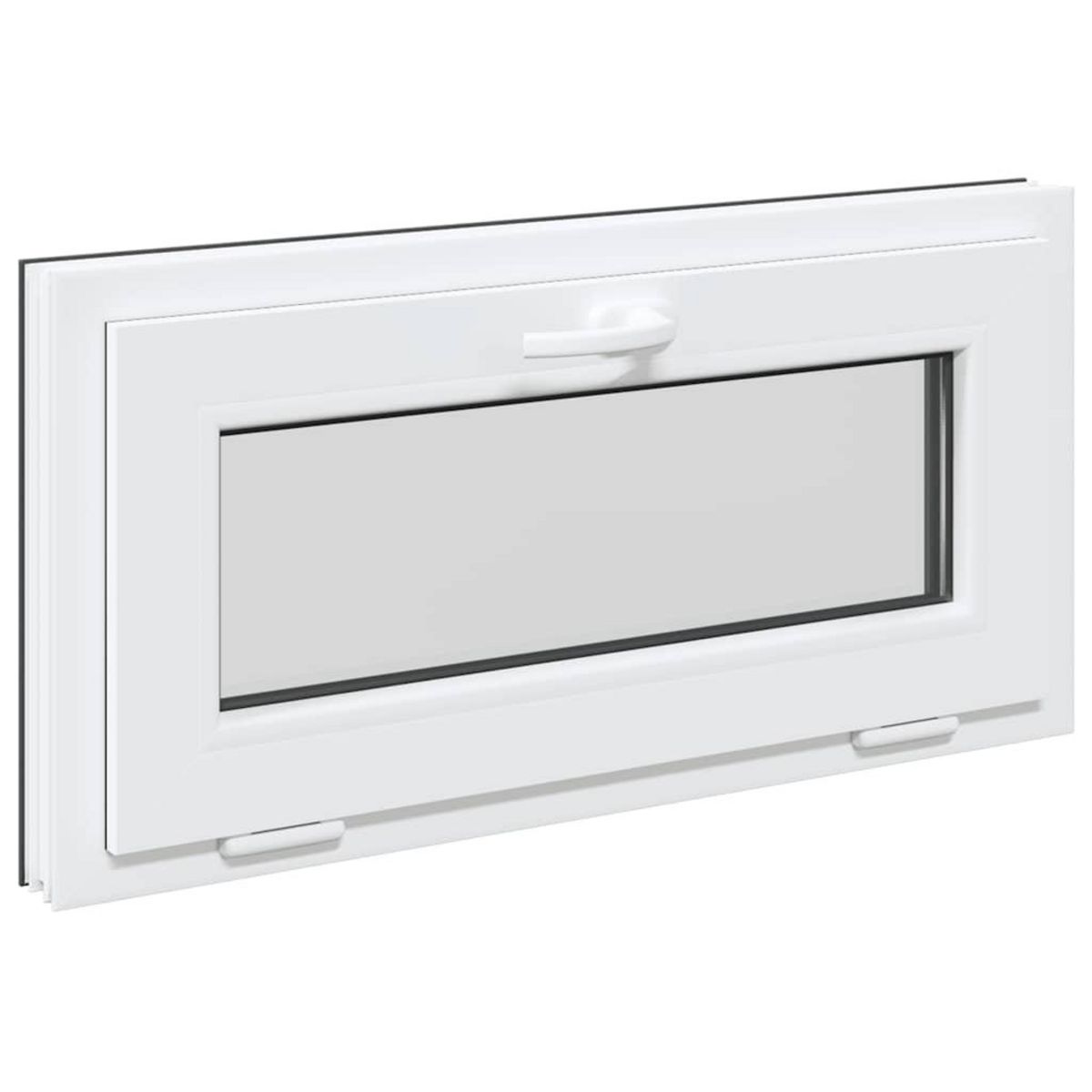 VIDAXL Fenetre sous-sol RISOR 80x40 cm inclinable 2vitrages anthracite