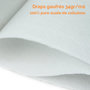 Voir la diapositive 4 : VIVEZEN Lot de 4 draps d'examen blanc 84cm x 80m - 34g/m2 double épaisseur aspect gaufré 100% pure ouate