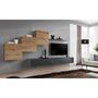 Voir la diapositive 2 : Paris Prix Ensemble Meuble TV  Switch Lamel X  330cm Gris & Naturel