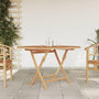 Voir la diapositive 1 : VIDAXL Table pliable de jardin Ø 110x75 cm bois massif de teck