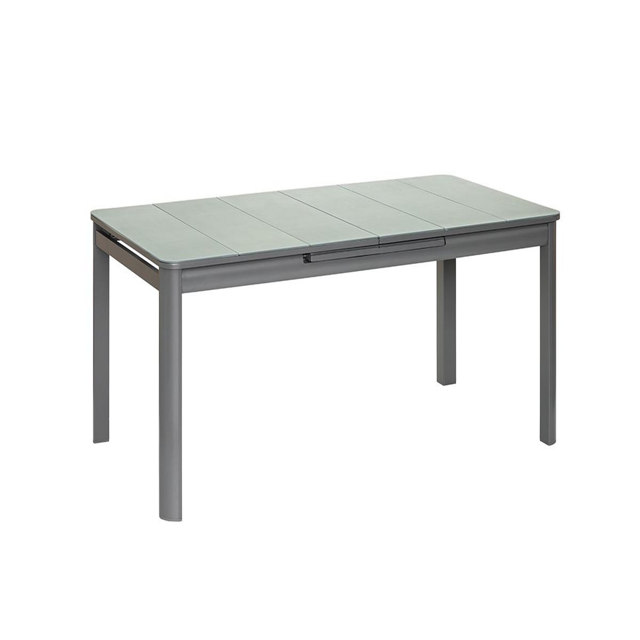 Voir la diapositive 2 : Jardiline Table de jardin rectangulaire extensible en aluminium Milos Anthracite 10/12 places - Jardiline