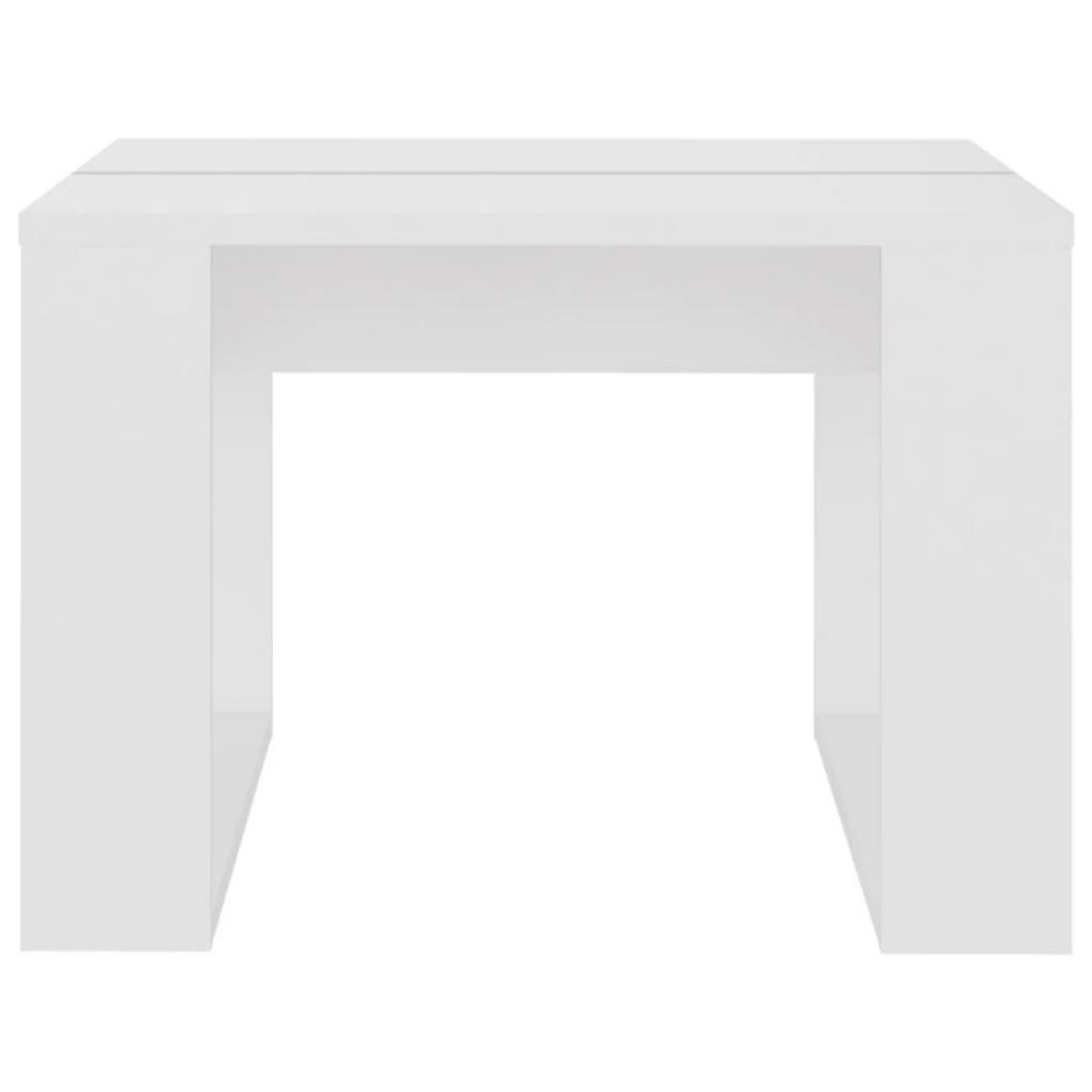 VIDAXL Table d'appoint Blanc 50x50x35 cm Bois d'ingenierie