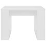 Voir la diapositive 5 : VIDAXL Table d'appoint Blanc 50x50x35 cm Bois d'ingenierie