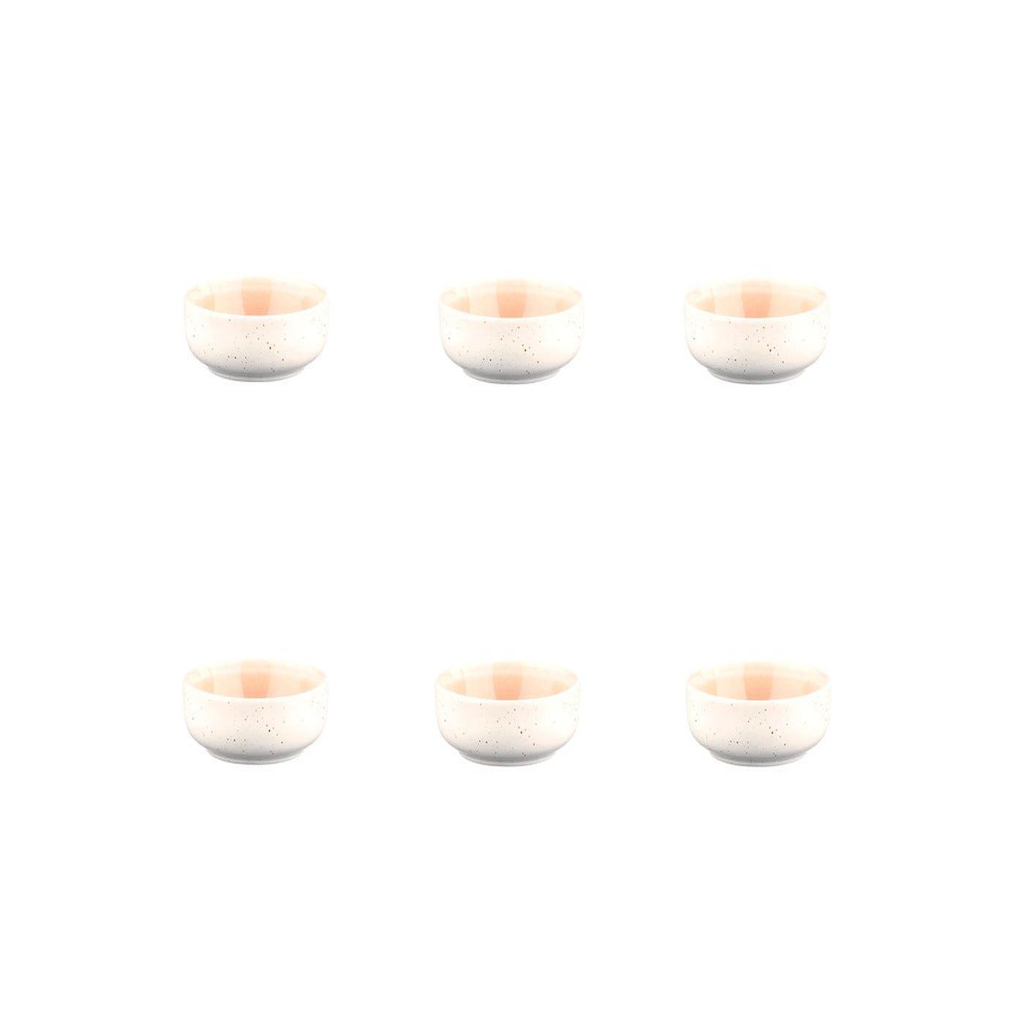 BJORN Bol oxygen ø9cm - 6 pièces - rose poudre