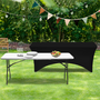 Voir la diapositive 3 : ID MARKET Housse noire pour table pliante 180 CM