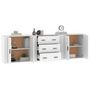 Voir la diapositive 4 : VIDAXL Buffets 3 pcs Blanc Bois d'ingenierie