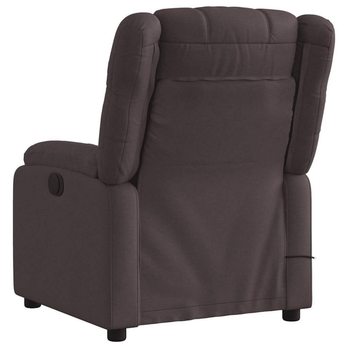 VIDAXL Fauteuil de massage inclinable Marron fonce Tissu