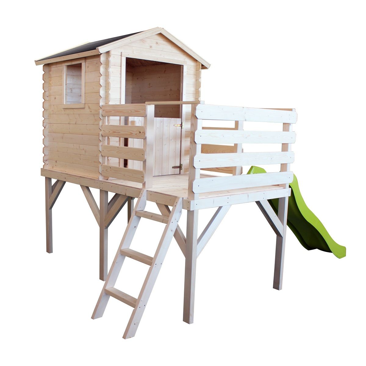 Soulet Cabane de jardin enfant en bois avec terrase et pilotis - ALICE