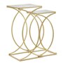 Voir la diapositive 1 : Paris Prix Lot de 2 Tables d'Appoint Design  Simply  70cm Or