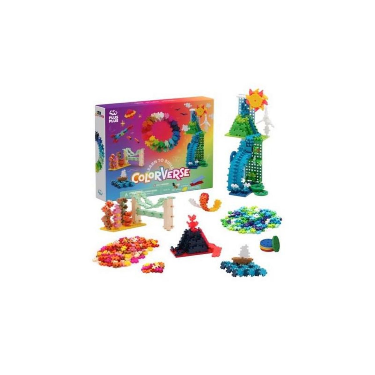 PlusPlus Jeu de construction Plus Plus Kit découverte Couleurs 1000 pièces