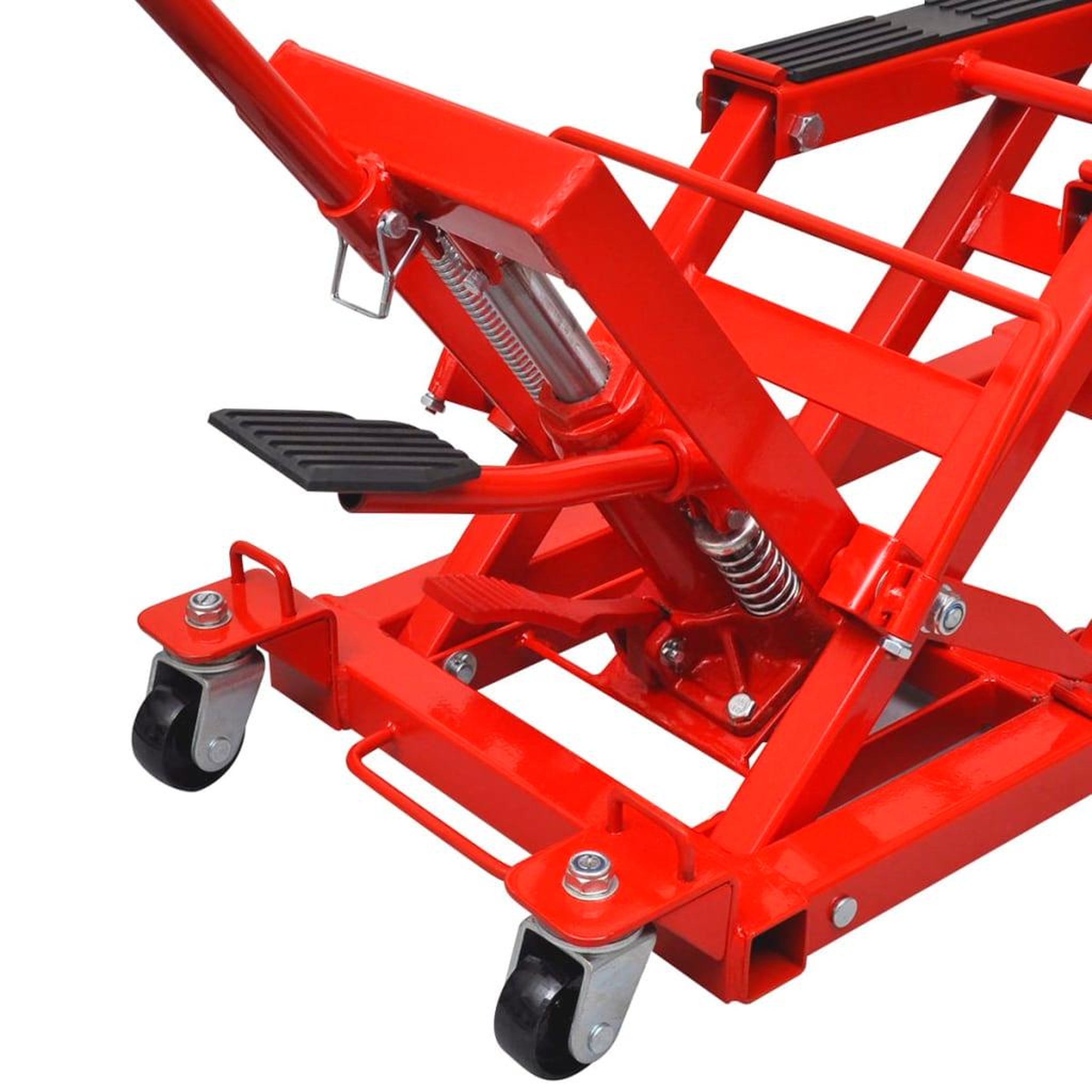 Voir la diapositive 3 : VIDAXL Cric hydraulique de moto / vtt 680 kg rouge