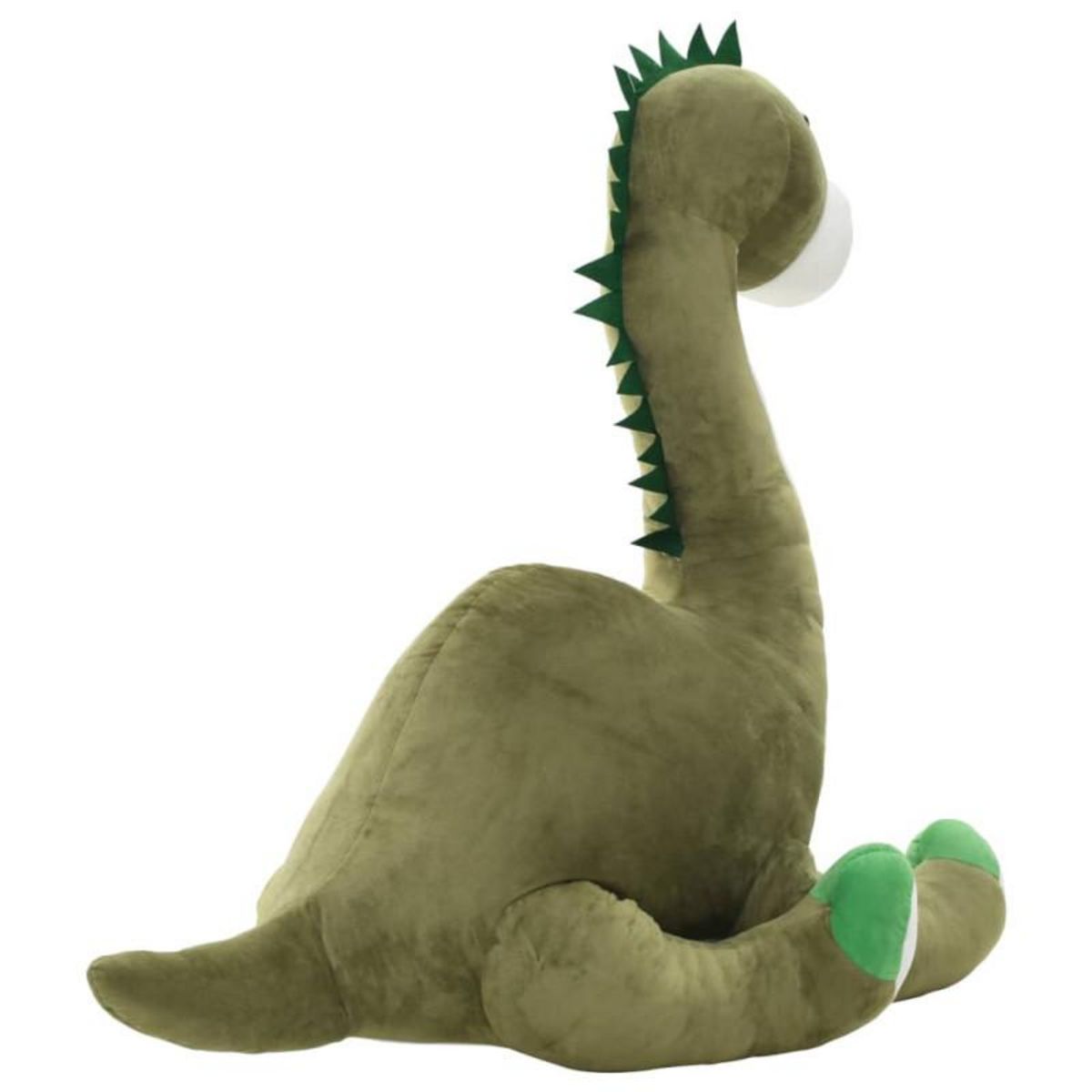 VIDAXL Dinosaure brontosaure en peluche Vert