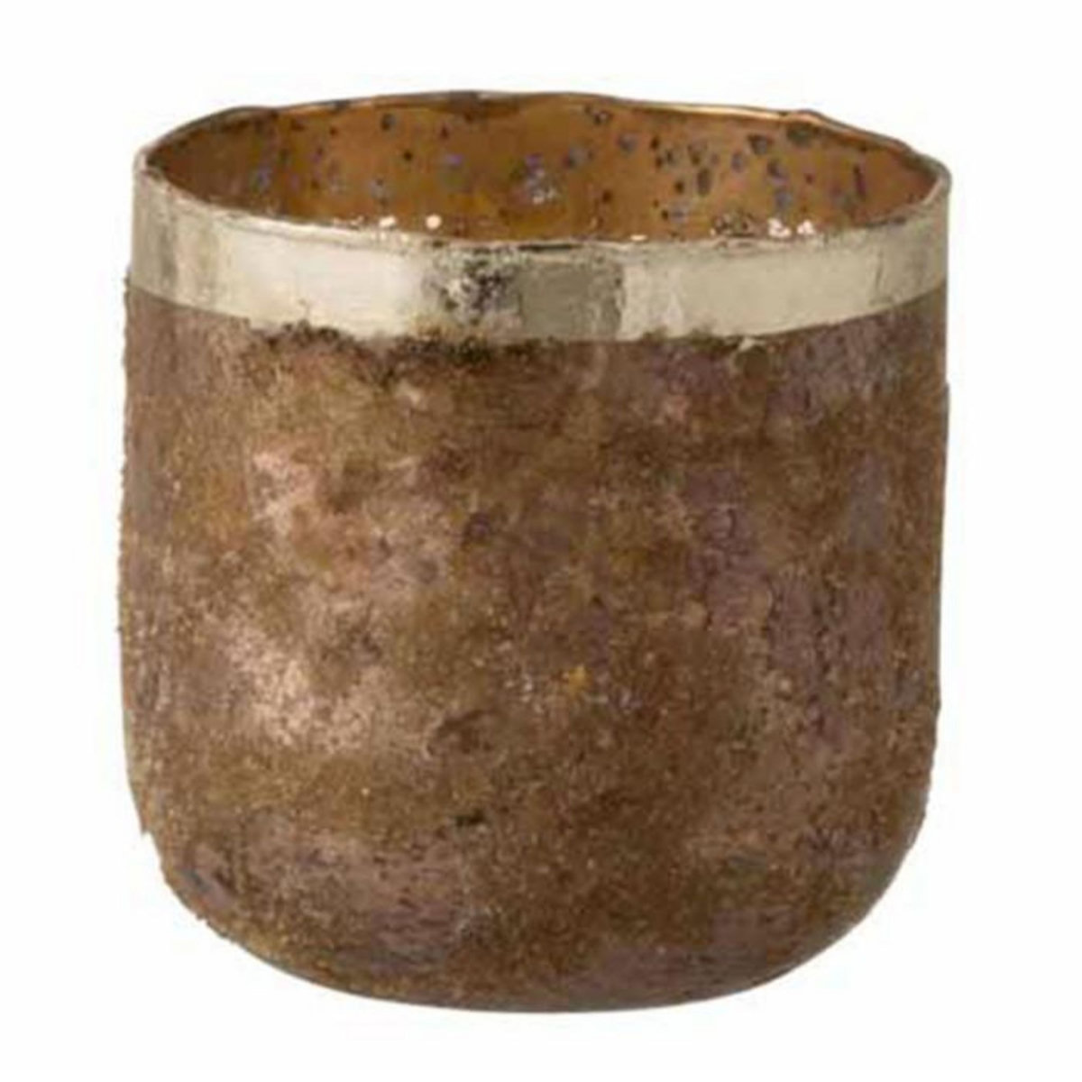 Paris Prix Photophore Déco en Verre  Frosty  13cm Rose