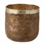 Paris Prix Photophore Déco en Verre  Frosty  13cm Rose