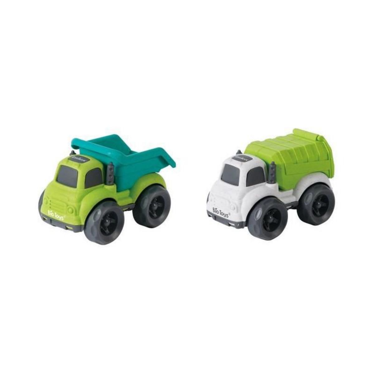 Lexibook Pack de 2 camions en fibres de blé, recyclable et biodégradable