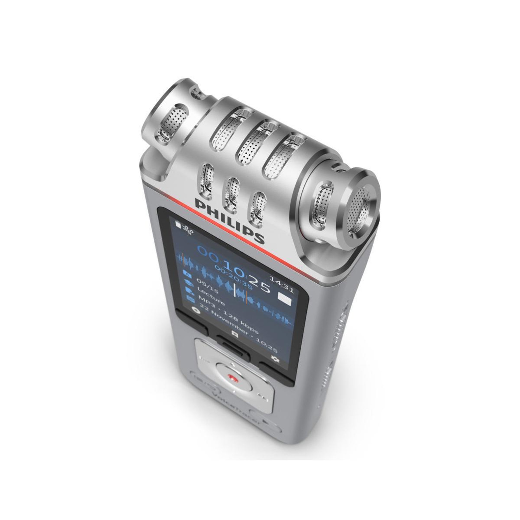 Voir la diapositive 3 : Philips Enregistreur audio Philips DVT1600 Argent et chrome