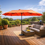 Voir la diapositive 4 : CONCEPT USINE Parasol rectangulaire double 2,7x4,6m terracotta VENICE