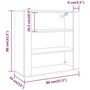 Voir la diapositive 6 : VIDAXL Armoire murale Gris beton 80x33x80 cm Bois d'ingenierie