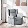 Voir la diapositive 1 : VIDAXL Fauteuil inclinable Gris clair Tissu