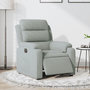 Voir la diapositive 1 : VIDAXL Fauteuil inclinable electrique gris clair velours