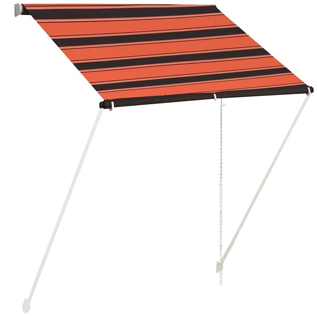 VIDAXL Auvent retractable 150x150 cm Orange et marron