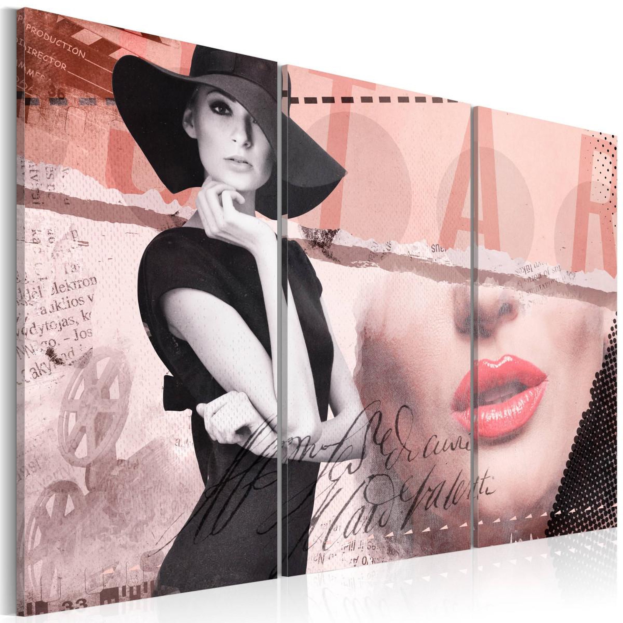 Paris Prix Tableau imprimé  madame chic. Coloris disponibles : Multicolore