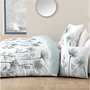 Voir la diapositive 1 : Parure housse de couette en coton 57 fils motif floral HELENE