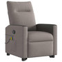 Voir la diapositive 4 : VIDAXL Fauteuil inclinable de massage Taupe Tissu
