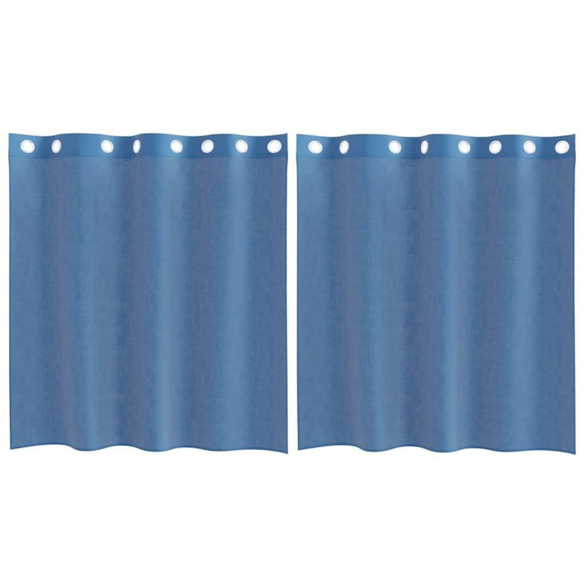 VIDAXL Rideaux en voile avec œillets 2 pcs bleu royal