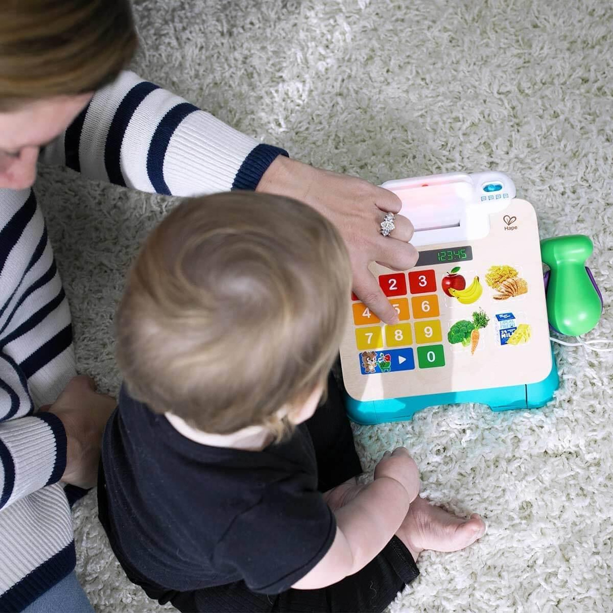 Voir la diapositive 6 : Hape Jeu d éveil Hape Caisse enregistreuse Magic Touch