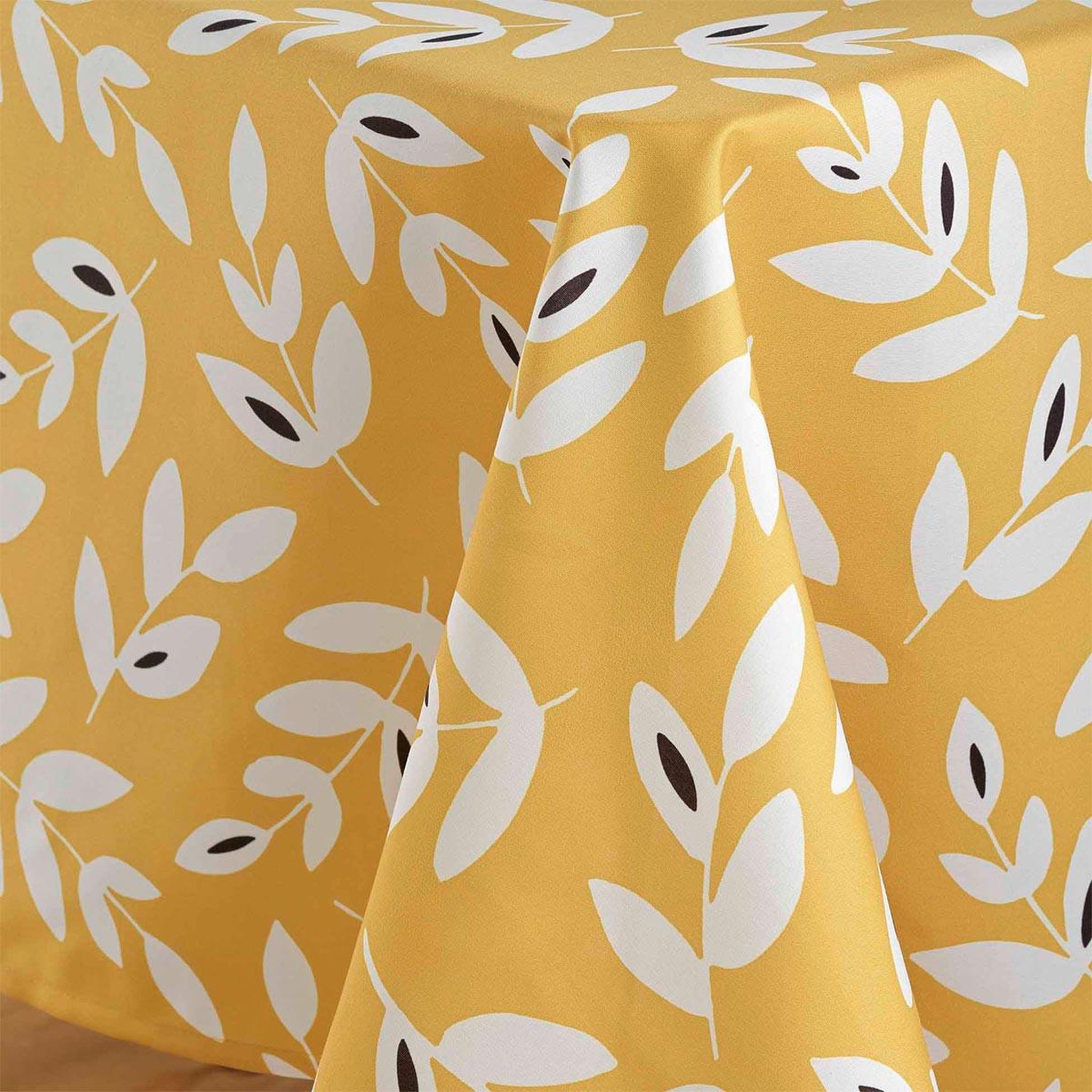 Voir la diapositive 3 : Douceur d'Intérieur Nappe en microfibre  bellys  140x240cm jaune